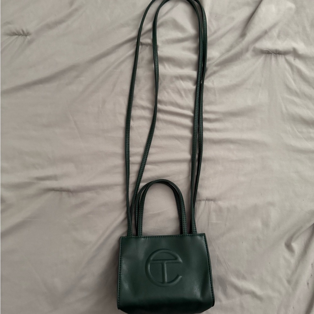 Telfar Green mini crossbody bag
